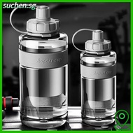 SUCHENSG Sports Water Bottle, with Straw Plastic Drinking Bottle, Portable Large Capacity 2L/1.5L/1L