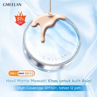 GMEELAN Sunscreen Cushion Foundation With Setting Powder SPF50 PA++++ Full Coverage Matte Long-Lasti