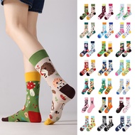 Women Men's Fun Dress Socks,Colorful Funky Hip Hop Street Sports  Socks