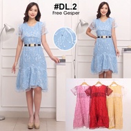 DRESS NATAL WANITA DEWASA / DRESS TILE WANITA DEWASA / DRESS PESTA WANITA DEWASA / DRESS BRUKAT WANI