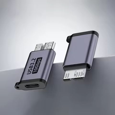 USB A/C to Micro B 3.0 Adapter Type C to Micro B Charger Connector 10Gbps Data Sync Converter for Ma