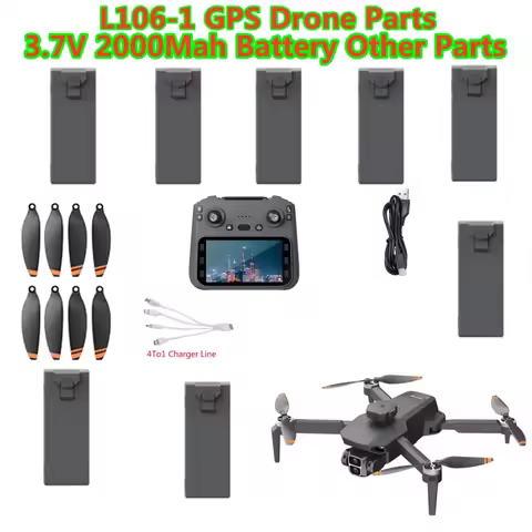 L106-1 GPS 4.5In Screen Remote Control RC Quadcopter Spare Parts 3.7V 2000Mah Battery Propeller USB 