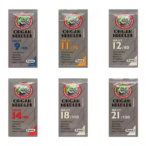 Size 8,9,10,11,12,14,16 ,18Organ Flat Shank15x1 HAx1 130/705 All Size Home Sewing Machine Needles As