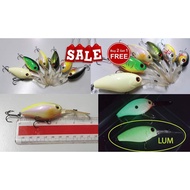 [Buy 2 Free 1] Fat Cranker 5.5cm 15g Lures Crankbait Deep Diver