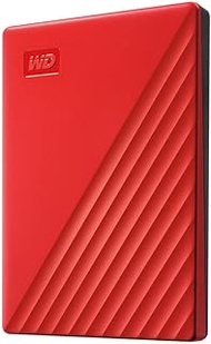 Western Digital WDBYVG0010BRD-WESN My Passport Portable External Hard Drive, 1TB, Red