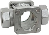 Yoshitake Sight Glass, Perspective, Made of SCS, Maximum Pressure: 1.0 MPa, Screw Connection, Connec