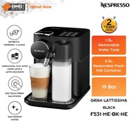 Nespresso Gran Lattissima Fully Automatic Capsule Espresso Coffee Pod Machine 19 bar Coffee Maker F531-ME-BK-NE / F531-ME-WH-NE | F541-ME-BK-NE / F541-ME-WH-NE  F541MEBKNE Black F541MEWHNE White Mesin Kopi