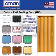 AMAN PVC Folding Door 31''x82'' Tandas Pintu Lipat. High Quality PVC Folding Door.