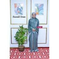 Shimmer Kaftan Set Shawl Perempuan Baju Raya Dress Women Kaftan 2024 Koleksi Awatif
