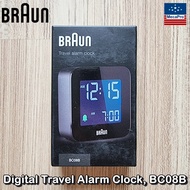 Braun® นาฬิกาปลุก ดิจิตอล Digital Travel Alarm Clock จอ LCD ขนาดกะทัดรัด เหมาะกับการเดินทาง