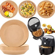 50pcs Kertas Oven Air Fryer Baker Non Stick Disposable Paper air fryer liner Parchment Wood Pulp Steamer Baking Paper