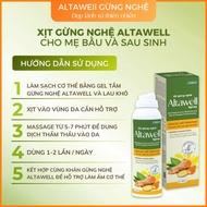 [Combo Altawell] Khăn gừng nghệ + Khăn lau vùng kín Altawell sợi cellulose mềm mại cho da