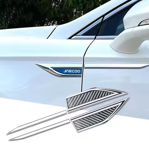 JAECOO J7 J8 Car Wing Mirror Side Emblem Decorative Sticker Custom Logo Stainless Steel Metal Replac