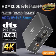 【樂淘】阿音 HDMI音頻分離轉換器ARC音頻回傳4K3D機上盒轉5.1光纖解碼CEC