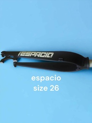 MTB Rigid Fork size 26 Rigid fork 26er Legit 26er  mtb alloy rigid fork espacio rigid fork ESPACIO B