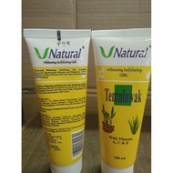 V Natural Temulawak Exfoliating Serum Gel Whitening Cheap Original Yantishopz