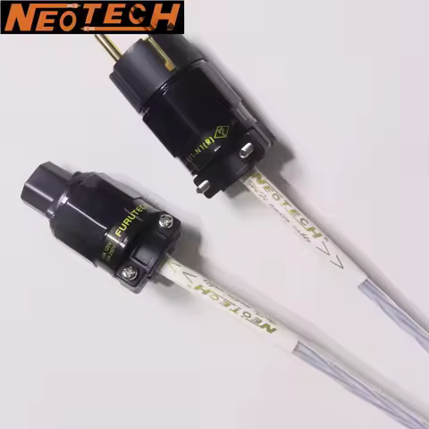 Top quality NEOTECH OCC Silver Plated audio Power Cable for Audiophile HiFi audio system EU/US with 