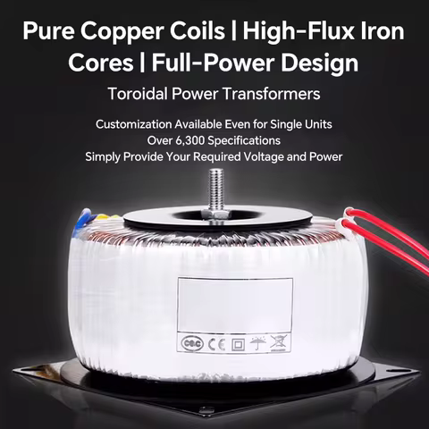 Customized and Wholesale Toroidal Transformers for Electrical Equipment, Power Range 10-10000W, Audi