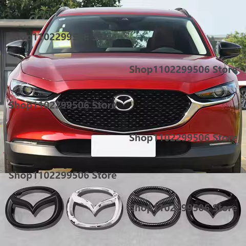 CX-30 ABS Car Hood Front Bonnet Grill Rear Trunk Emblem Logo Badge Sticker For MAZDA3 CX30 front and