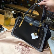 Coach Luxury Handbag Dreamer with Rivets Multicolour Top Handle Bag 35605