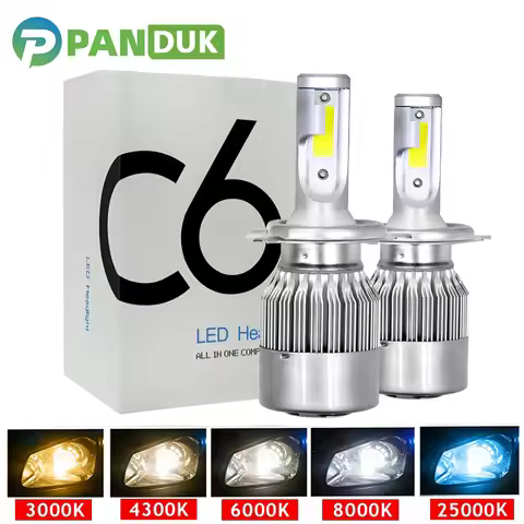PANDUK H1 H3 Led Headlight Bulbs H7 LED Car Lights H4 LED 880 H11 HB3 9005 HB4 9006 H13 6000K 72W 12