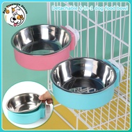 Pet Dog Bowl Cage Hanging Food Bowl Fixed Dog bowl Cat bowl Food Water Bowl Rabbit Bowl Hanging Bowl