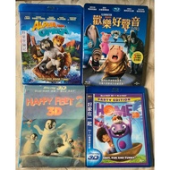Second-Hand Blu-Ray~The Adventures Of The Wild Wolf, Happy Voice, Feet 2 2+3D Dual-Disc Version, Goo