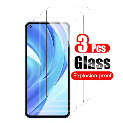 3Pcs Tempered Glass For Xiaomi Mi 11 Lite 5G Mi 11X Pro Mi 11i Mi11 Screen Protector Toughened Glass