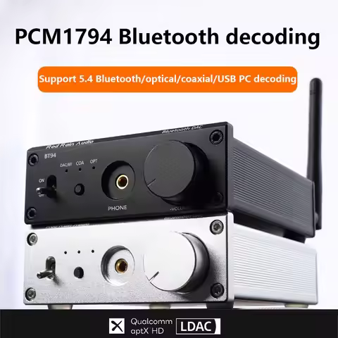 Audiophile Digital Audio Decoder PCM1794 DAC QCC3084 Bluetooth 5.4 HIFI Lossless Audio Receiver Digi