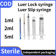 100pcs/box 1ml/cc 5ml/cc Disposable sterile individually packaged syringe without needle