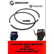TOHATSU/MERCURY OBM 50HP/40HP #3LC-00011-0 Piston Ring 68mm (Std Size) 2st Outboard Engine