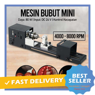 OSSIEAO Mesin Bubut Mekanis Mini Penggilingan CNC Bor Pemolesan Kayu 80W LXGD-CC - 7ROT4HBK