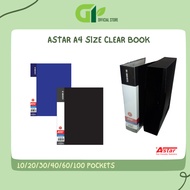 [GY Office] Astar A4 Clear Book 10/20/30/40/60/100 Pocket Clear File /Plastic File/Document Book/Dis