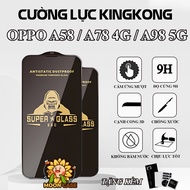 Oppo A58 / A78 4G / A98 5G Super Kingkong full screen tempered glass, full screen protector