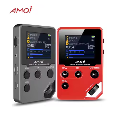 Amoi C10 Hifi MP3 Music Player HD Lossless Mini Sports Jogging DAC Radio FM TF DSD Ebook Stereo Reco