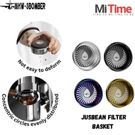 MHW-3BOMBER -JusBean Filter Basket (58.5mm | 18g) – For Precision Espresso Extraction