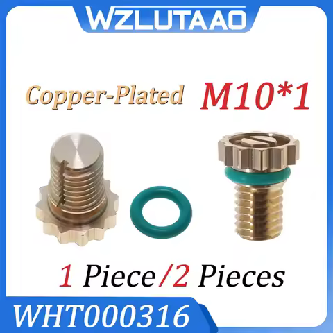 1/2 Pcs WHT000316 Copper M10*10 Coolant Pipe Screw Cap For Audi A4/S4 Cabrio 2003-2009 A4/S4/Avant/Q