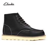 Clarks รองเท้าลำลองผู้ชาย BUSHACRE 3 -สีดำ รองเท้าบูทหุ้มข้อผู้ชาย Men's Shoes Ankle Boots