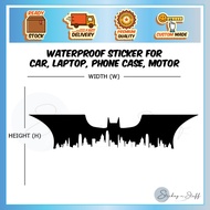 [D4] Batman Joker Gotham City Skyline Reflective Sticker Car Truck Vinyl Decal Dark Knight DC Sticke