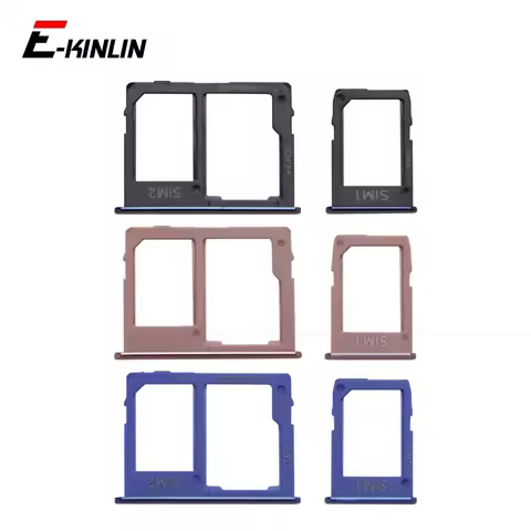 Micro SD / Sim Card Tray Socket Adapter For Samsung Galaxy J8 J6 J7 J5 2018 2017 Connector Holder Sl