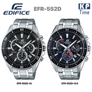 Casio Edifice นาฬิกาข้อมือผู้ชาย โครโนกราฟ เรซซิ่งสไตล์ สายสแตนเลส รุ่น EFR-552D ของแท้ ประกัน CMG