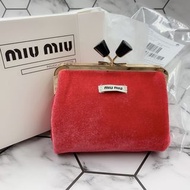 MIU MIU 香水Gift 紅色硬幣錢包化妝包 Coin/Makeup Bag