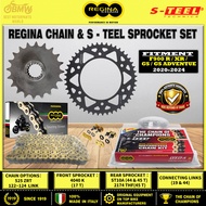 REGINA CHAIN + S-TEEL SPROCKET KIT BMW F900 R / F900 XR / F900 GS / F900 GS ADV (20-24)｜525 ZRT / ZR