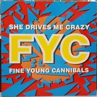 12 INCH Fine Young Cannibals - She Drives Me Crazy SINGLE 45 RPM VINYL RECORD REKOD PIRING HITAM