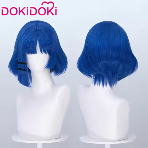 Yamada Ryo Wig Anime Bocchi the Rock! DokiDoki Women 35cm Blue Short Hair Yamada Ryo Cosplay Free Wi
