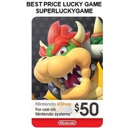 Nintendo eShop 45 50 100 usd code