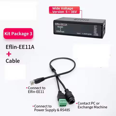 EE11A serial port RS485 to Ethernet TCP/IP RJ45 converter with embedded web server ModbusTCP/HTTP sm