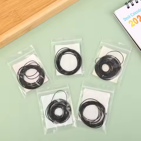 1Pack 0.5/0.6/0.7/0.8/0.9mm Watch O-Ring Waterproof Rubber Watch Back Cover Gaskets O Ring Repair Wa