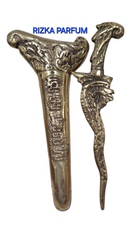 keris antik bahan kuningan full