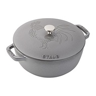 Staub Cast Iron 3.75-qt Essential French Oven Rooster (Graphite Grey)